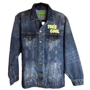 NWT Free People x SANDRINE ROSE Tres Cool Oversized Denim Wash Jacket Medium